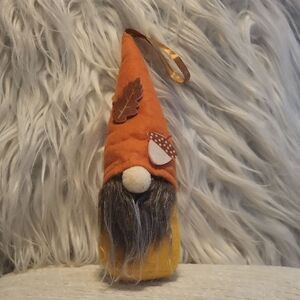 🍂NEW! Fall Orange and Yellow Fabric Gnome Ornament Decor!